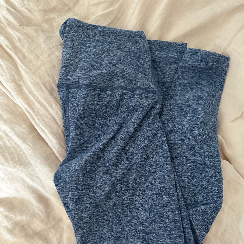 Beyond yoga space dye midi leggings blue size medium